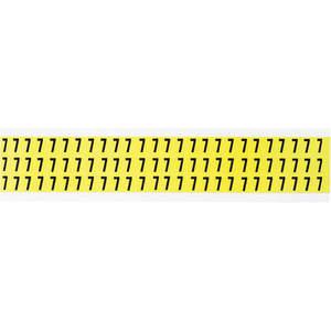 BRADY 3410-7 Nummernschild 7 Schwarz auf Gelb 1/2 Zoll Höhe | AH4ZLC 35TA04