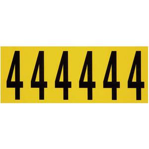 BRADY 3450-4 Number Label 4 1-1/2 Inch Width x 3-1/2 Inch Height | AH2CAD 24UZ40