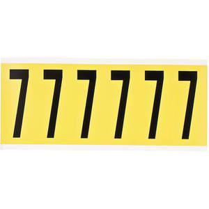 BRADY 3450-7 Number Label 7 1-1/2 Inch Width x 3-1/2 Inch Height | AH2CAG 24UZ43