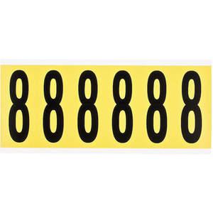 BRADY 3450-8 Number Label 8 1-1/2 Inch Width x 3-1/2 Inch Height | AH2CAH 24UZ44
