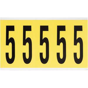BRADY 3460-5 Nummernschild 5 5 Zoll Höhe x 1-3/4 Zoll Breite Nr. Karten 1 | AH3JRB 32MG20