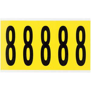 BRADY 3460-8 Number Label 8 5 Inch Height x 1-3/4 Inch Width No. Cards 1 | AH3JRD 32MG22