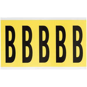 BRADY 3460-B Letter Label B 5 Inch Height x 1-3/4 Inch Width Vinyl | AH3JRG 32MG25