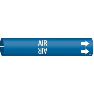BRADY 4002-B Rohrmarkierer Air Blue 1-1/2 bis 2-3/8 Zoll | AE9APE 6GZ68