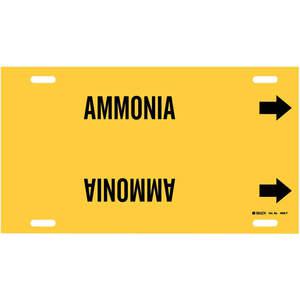 BRADY 4005-H Pipe Marker Ammonia Yellow 10 To 15 In | AE4KKC 5LEH6