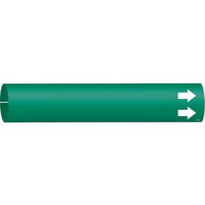 BRADY 4011-A Pipe Marker (blank) Green 3/4 To 1-3/8 In | AE3ZEQ 5GXH2