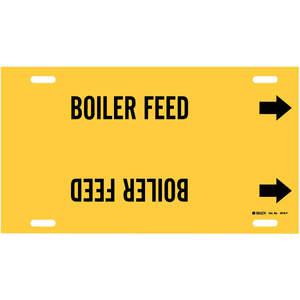 BRADY 4016-F Pipe Marker Boiler Feed Yellow 6 To 7-7/8 In | AF4EZP 8ULD5