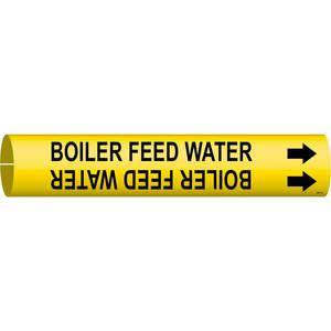 BRADY 4017-A Pipe Marker Boiler Feed Water 3/4 To 1-3/8in | AF4KMQ 8ZD34