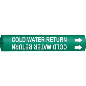 BRADY 4030-C Rohrmarkierer Kaltwasserrücklauf 2-1/2 bis 3-7/8 | AF4QCX 9F905