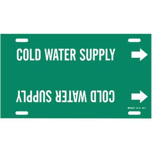 BRADY 4031-G Rohrmarkierer Kaltwasserversorgung 8 bis 9-7/8 Zoll | AF4QVV 9GC73