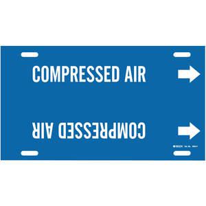 BRADY 4034-H Pipe Marker Compressed Air Black 10 To 15 In | AE4KMR 5LER6