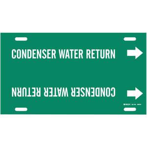 BRADY 4040-H Pipe Marker Condenser Water Return 10 To 15 | AE8ZCF 6GR01