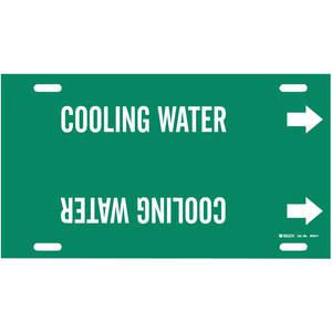 BRADY 4042-H Pipe Marker Cooling Water Green 10 To 15 In | AF4CKZ 8PMG2
