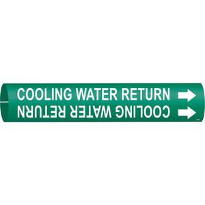 BRADY 4043-B Pipe Marker Cooling Water Return Green | AE3ZFR 5GXL1