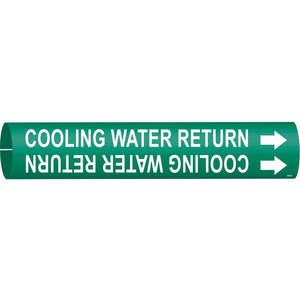 BRADY 4043-D Pipe Marker Cooling Water Return 4 To 6 In | AE3ZUY 5GYN5