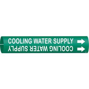 BRADY 4044-D Pipe Marker Cooling Water Supply Green 4 To 6 In | AE3ZVA 5GYN7