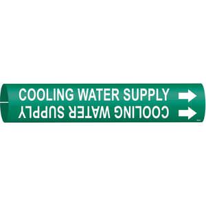 BRADY 4044-B Rohrmarkierer Kühlwasserversorgung Grün | AE3ZFU 5GXL3