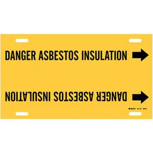 BRADY 4045-H Rohrmarkierer Gefahr Asbestisolierung Y | AF4VLE 9LF83
