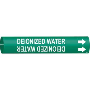 BRADY 4046-B Pipe Marker Deionized Water 1-1/2 To 2-3/8in | AE3ZFW 5GXL5