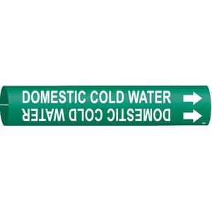 BRADY 4048-C Rohrmarkierer für häusliches Kaltwasser, grün | AE9ARE 6H559