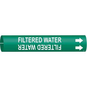 BRADY 4058-B Pipe Marker Filter Water Green 1-1/2 To 2-3/8 In | AF3RPM 8CLA3