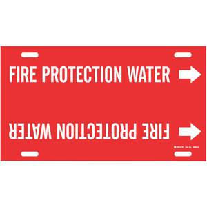 BRADY 4060-G Pipe Marker Fire Protection Water 8 To 9-7/8 | AE4KPP 5LEX3