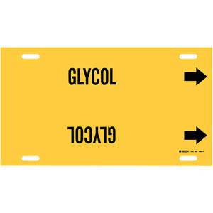 BRADY 4068-F Pipe Marker Glycol Yellow 6 To 7-7/8 In | AF4REX 9GEV4