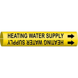 BRADY 4073-A Rohrmarkierer Heizungswasserversorgung 3/4 bis 1-3/8 | AE3ZGU 5GXP6