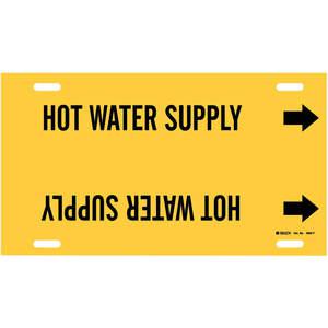BRADY 4082-H Rohrmarkierer Warmwasserversorgung Y 10 bis 15 Zoll | AE4KTE 5LFC0