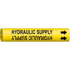 BRADY 4084-D Pipe Marker Hydraulic Supply Y 4 To 6 In | AF4KGH 8ZAM5