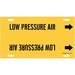 BRADY 4090-H Pipe Marker Low Pressure Air Y 10 To 15 In | AF4VKU 9LF66