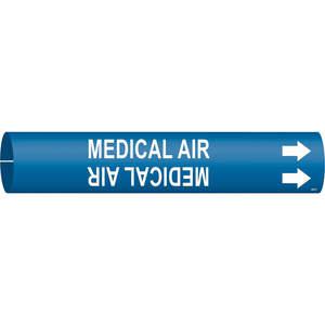 BRADY 4096-A Rohrmarkierer Medical Air Schwarz 3/4 bis 1-3/8 Zoll | AF4XAK 9NM76