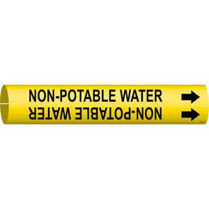 BRADY 4102-B Pipe Marker Non-potable Water 1-1/2 To 2-3/8 | AE9ARH 6H649
