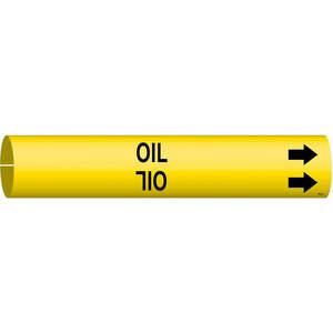 BRADY 4103-A Rohrmarkierer, Öl, Gelb, 3/4 bis 1-3/8 | AE3ZHP 5GXT8