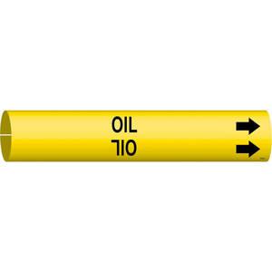 BRADY 4103-D Pipe Marker Oil Yellow 4 To 6 In | AE4KCL 5LDR9