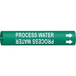 BRADY 4113-D Pipe Marker Process Water Green 4 To 6 In | AE4KDE 5LDU7