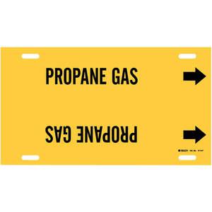 BRADY 4114-F Pipe Marker Propane Gas Yellow 6 To 7-7/8 In | AF4FWJ 8VKP6