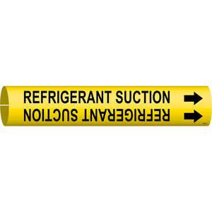 BRADY 4118-B Pipe Marker Refrigerant Suction Yellow | AF4EJJ 8TPE1