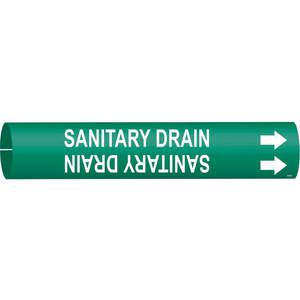 BRADY 4122-C Rohrmarkierung Sanitärabfluss 2-1/2 bis 3-7/8 Zoll | AE4KDH 5LDV0