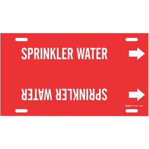BRADY 4128-H Pipe Marker Sprinkler Water R 10 To 15 In | AE4KWL 5LFK7