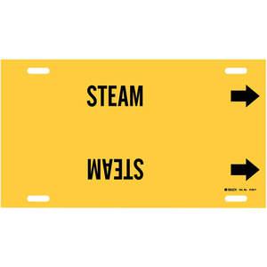 BRADY 4129-H Pipe Marker Steam Yellow 10 To 15 In | AE4KWP 5LFL0