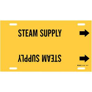 BRADY 4131-G Pipe Marker Steam Supply Y 8 To 9-7/8 In | AF3TME 8CUT1