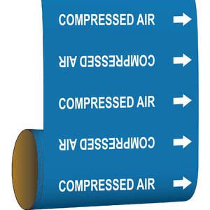 BRADY 41456 Pipe Marker Compressed Air Blue | AF6AVC 9UEE4