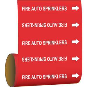 BRADY 41461 Rohrmarkierung, automatische Feuersprinkler, rot | AF4KGJ 8ZAM7