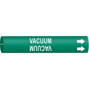 BRADY 4147-B Pipe Marker Vacuum Green 1-1/2 To 2-3/8 In | AE3ZKD 5GXX9