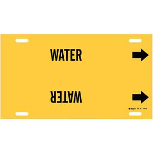 BRADY 4154-G Pipe Marker Water Yellow 8 To 9-7/8 In | AE4KXX 5LFR2