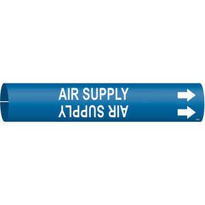 BRADY 4160-A Pipe Marker Air Supply Black 3/4 To 1-3/8 In | AF3TFA 8CRK8