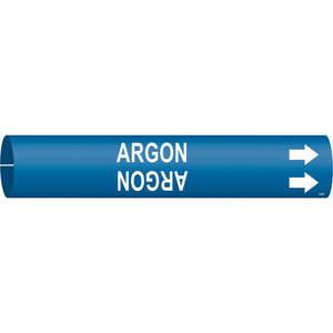 BRADY 4162-B Pipe Marker Argon Blue 1-1/2 To 2-3/8 In | AE3ZKQ 5GXZ3