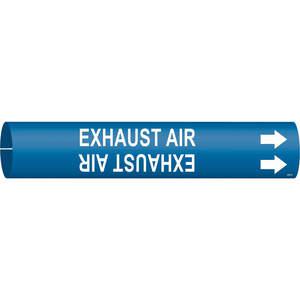 BRADY 4181-D Rohrmarkierung Abluft, blau, 4 bis 6 Zoll | AF6CHN 9WKM1