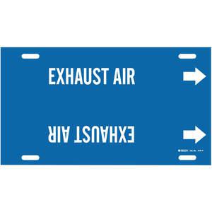 BRADY 4181-H Rohrmarkierung Abluft blau 10 bis 15 Zoll | AF3TQY 8CVU2